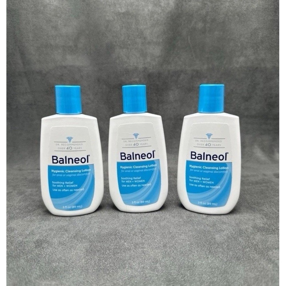 Balneol Hygienic Cleansing Lotion - 3 fl oz Lot of 3